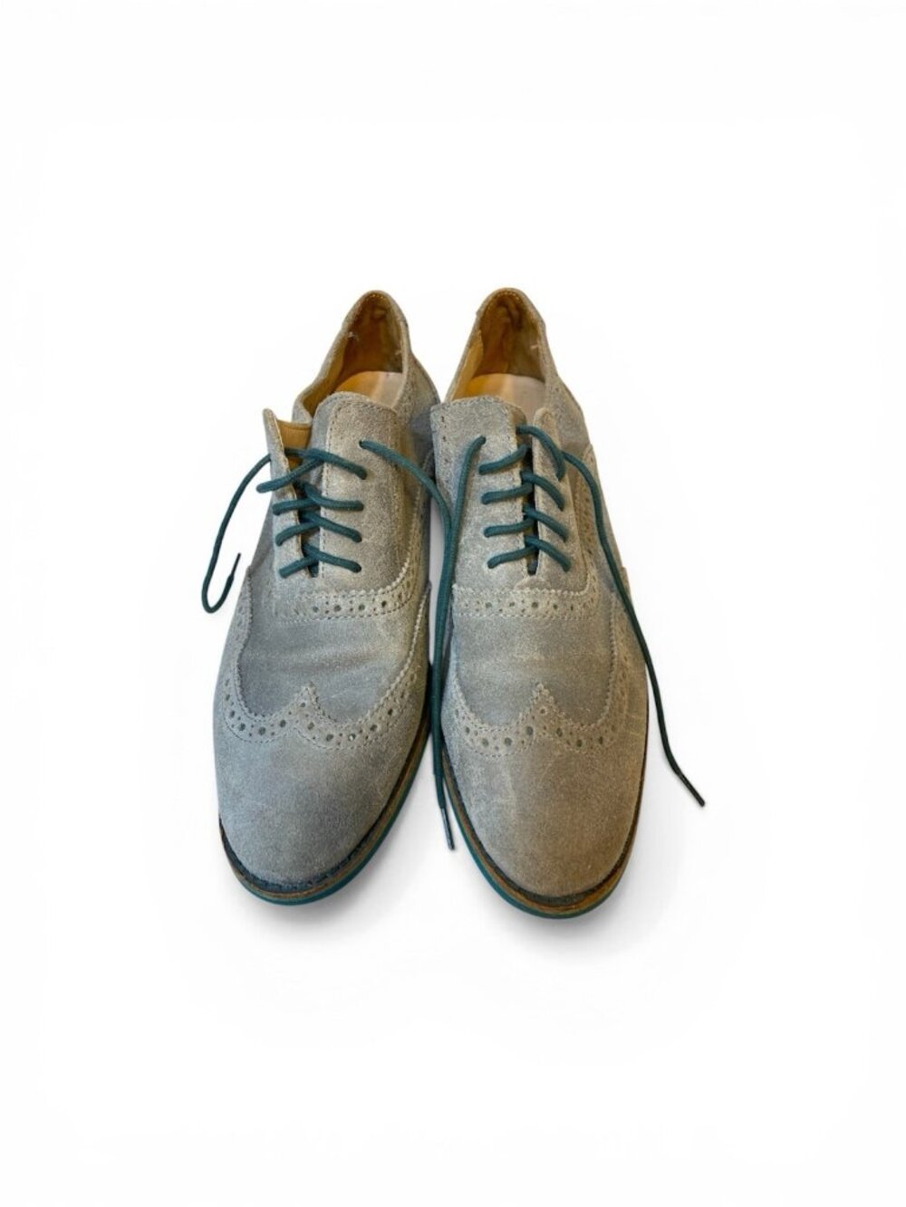 Cole Haan Original Grand Moss Green Wingtip Oxford Shoes Womens Size 8B